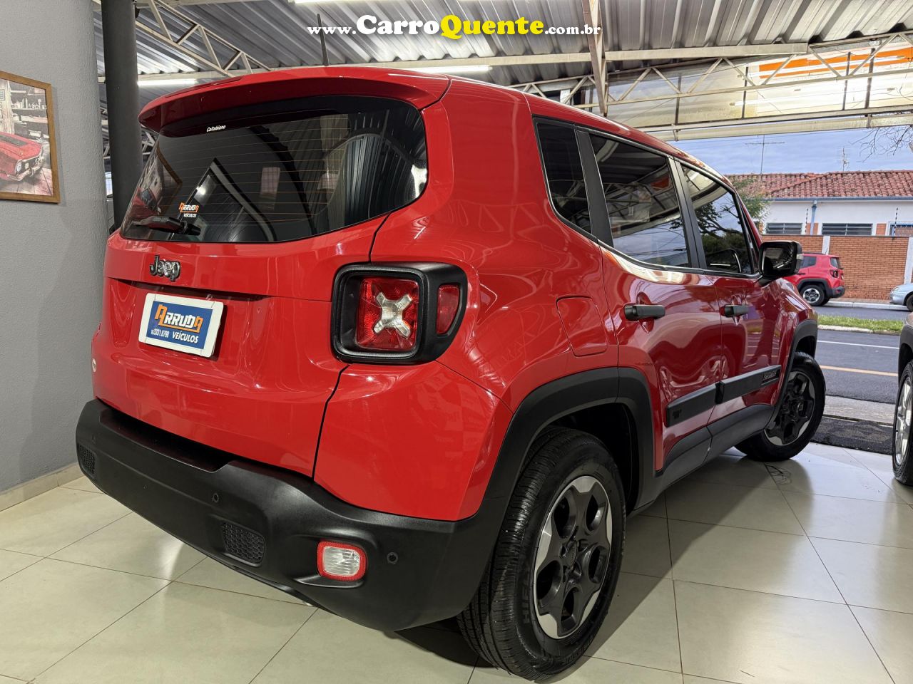 JEEP   RENEGADE1.8 4X2 FLEX 16V AUT.   VERMELHO 2018 1.8 FLEX - Loja