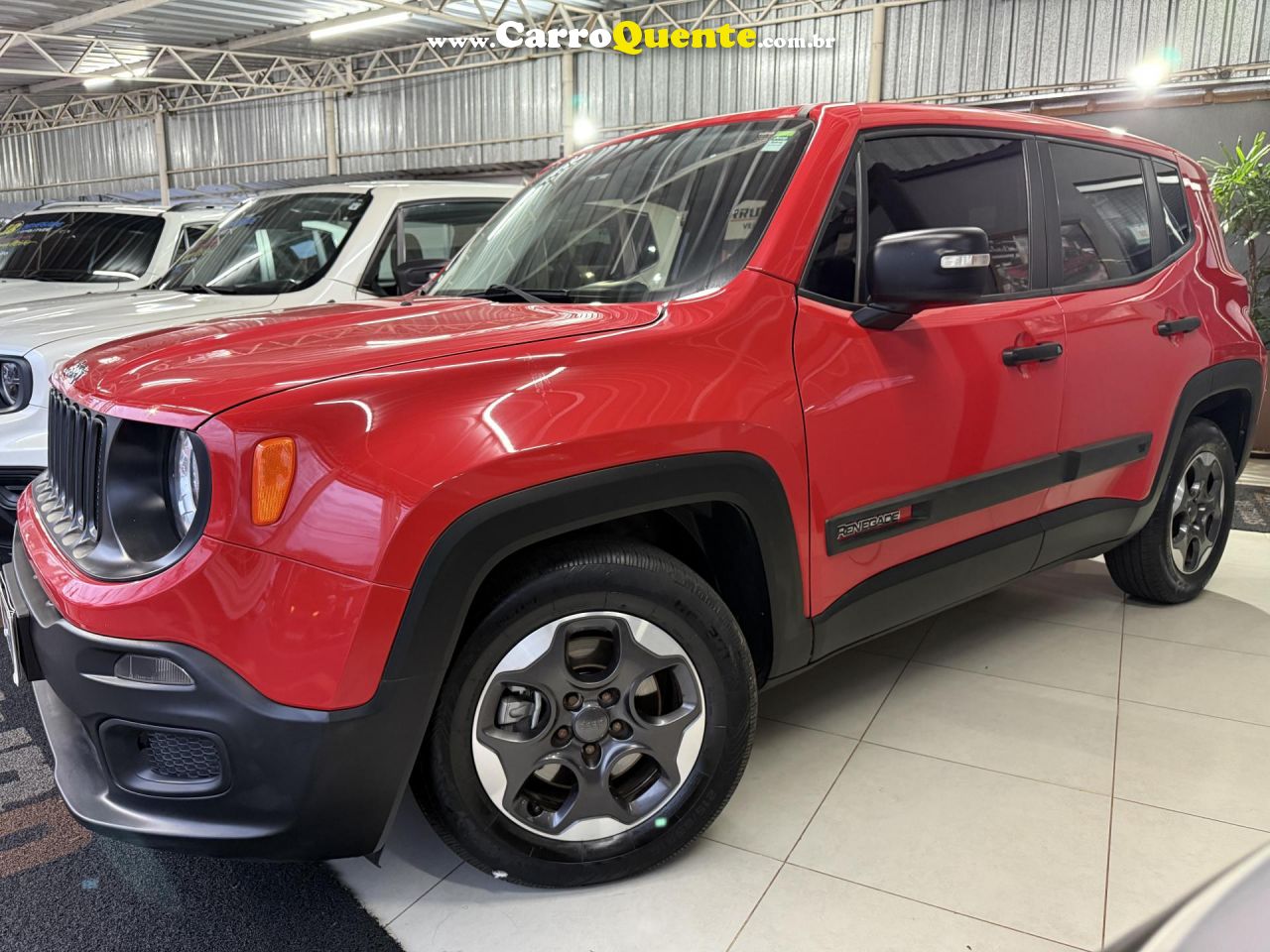 JEEP   RENEGADE1.8 4X2 FLEX 16V AUT.   VERMELHO 2018 1.8 FLEX - Loja