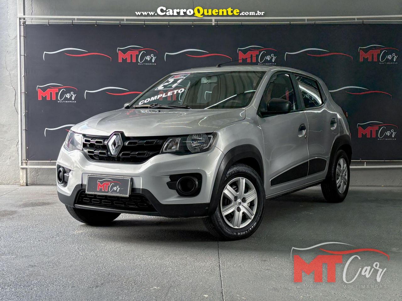 RENAULT   KWID ZEN 1.0 FLEX 12V 5P MEC.   PRATA 2021 1.0 FLEX - Loja