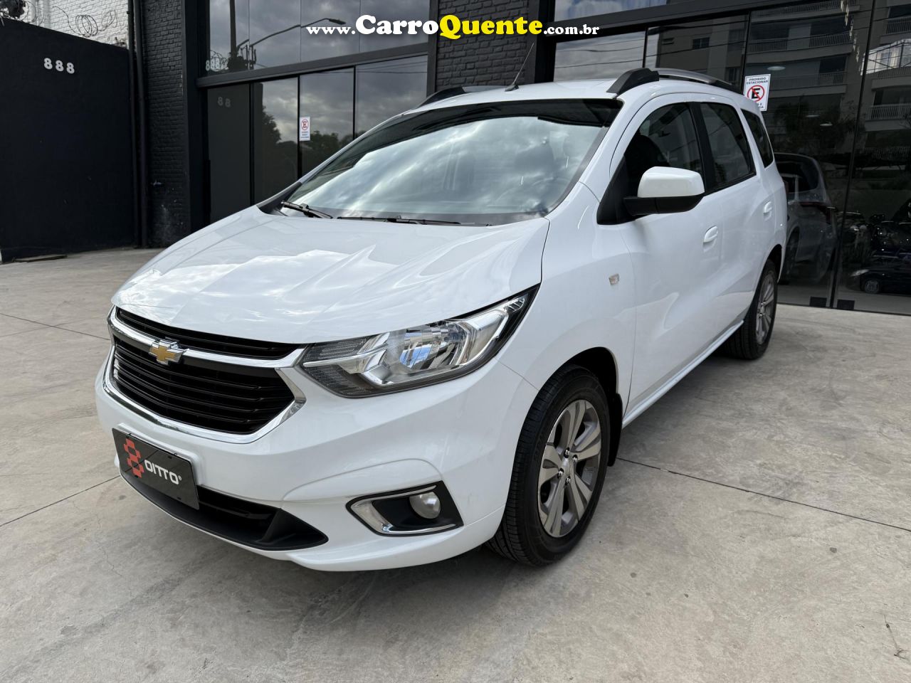 CHEVROLET   SPIN PREMIER 1.8 8V ECONO.FLEX 5P AUT.   BRANCO 2023 1.8 FLEX - Loja