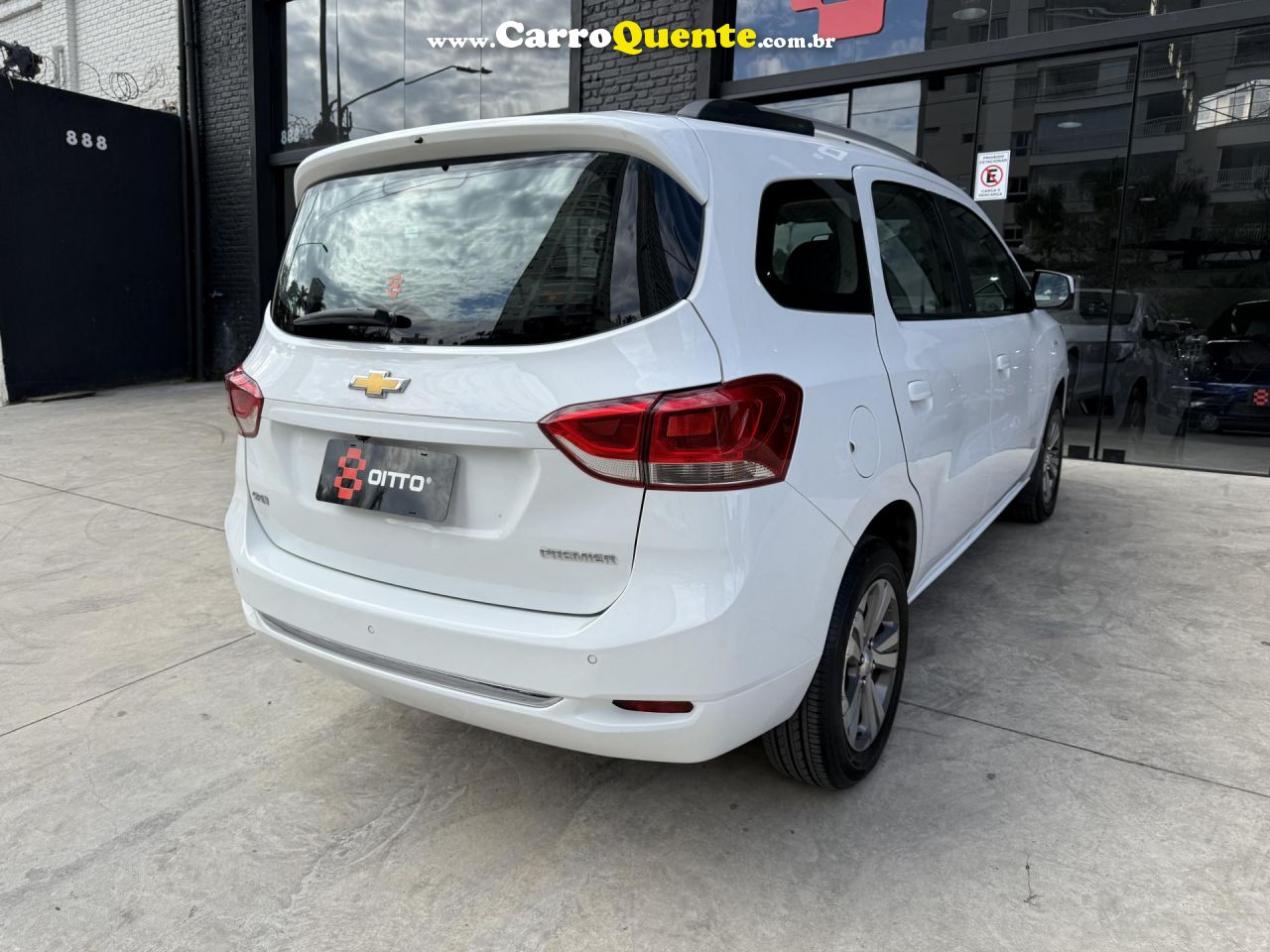 CHEVROLET   SPIN PREMIER 1.8 8V ECONO.FLEX 5P AUT.   BRANCO 2023 1.8 FLEX - Loja