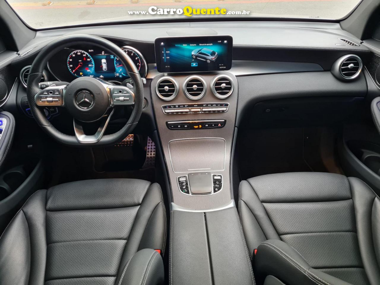 MERCEDES-BENZ   GLC-300 AMG LINE COUPE 4M 2.0 TB AUT.   PRATA 2022 2.0 GASOLINA - Loja