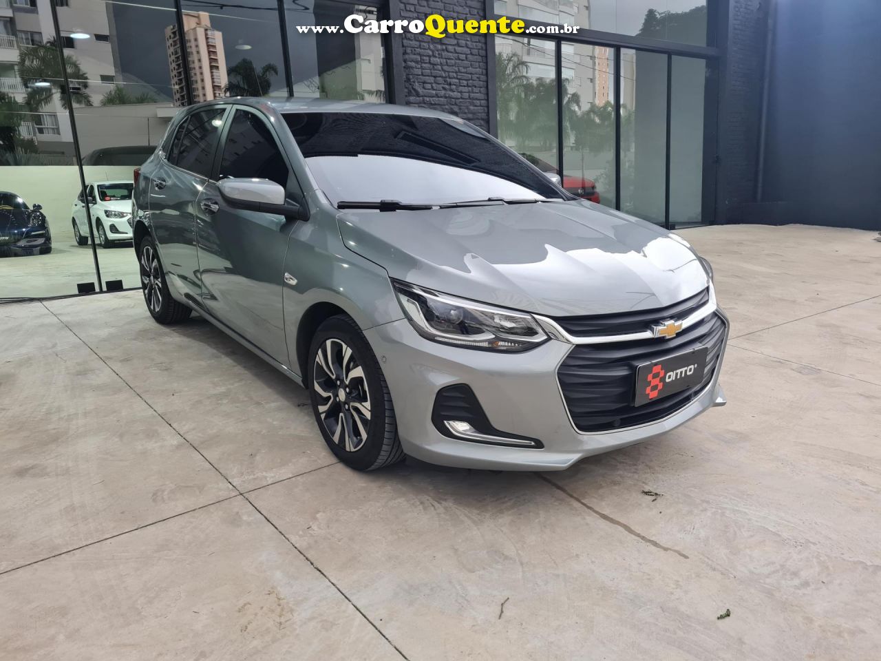 CHEVROLET   ONIX HATCH PREM. 1.0 12V TB FLEX 5P AUT.   PRATA 2024 1.0 FLEX - Loja