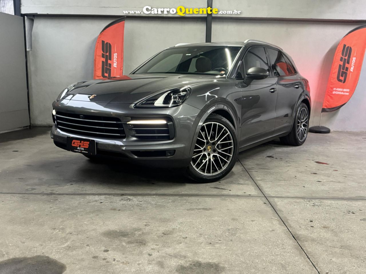 PORSCHE   CAYENNE E-HYBRID 3.0 V6 462CV   CINZA 2020 3.0 GASOLINA E ELÉTRICO - Loja