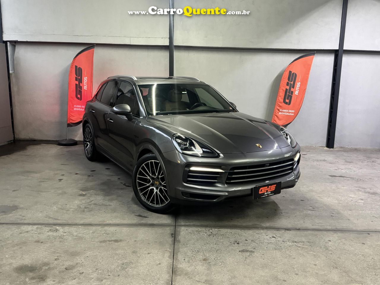 PORSCHE   CAYENNE E-HYBRID 3.0 V6 462CV   CINZA 2020 3.0 GASOLINA E ELÉTRICO - Loja