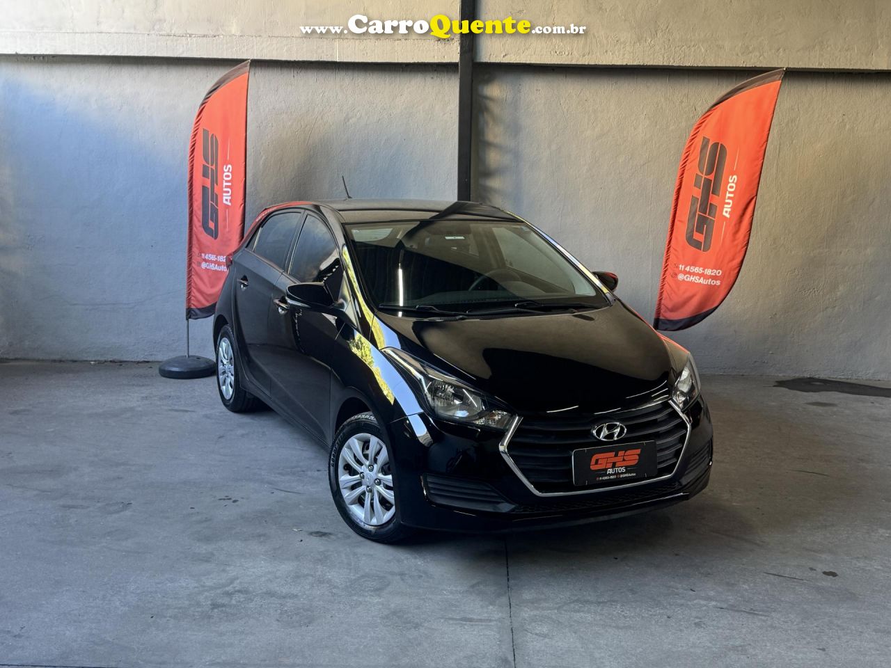 HYUNDAI   HB20 C.C.PLUSC.STYLE 1.6 FLEX 16V MEC.   PRETO 2017 1.6 FLEX - Loja