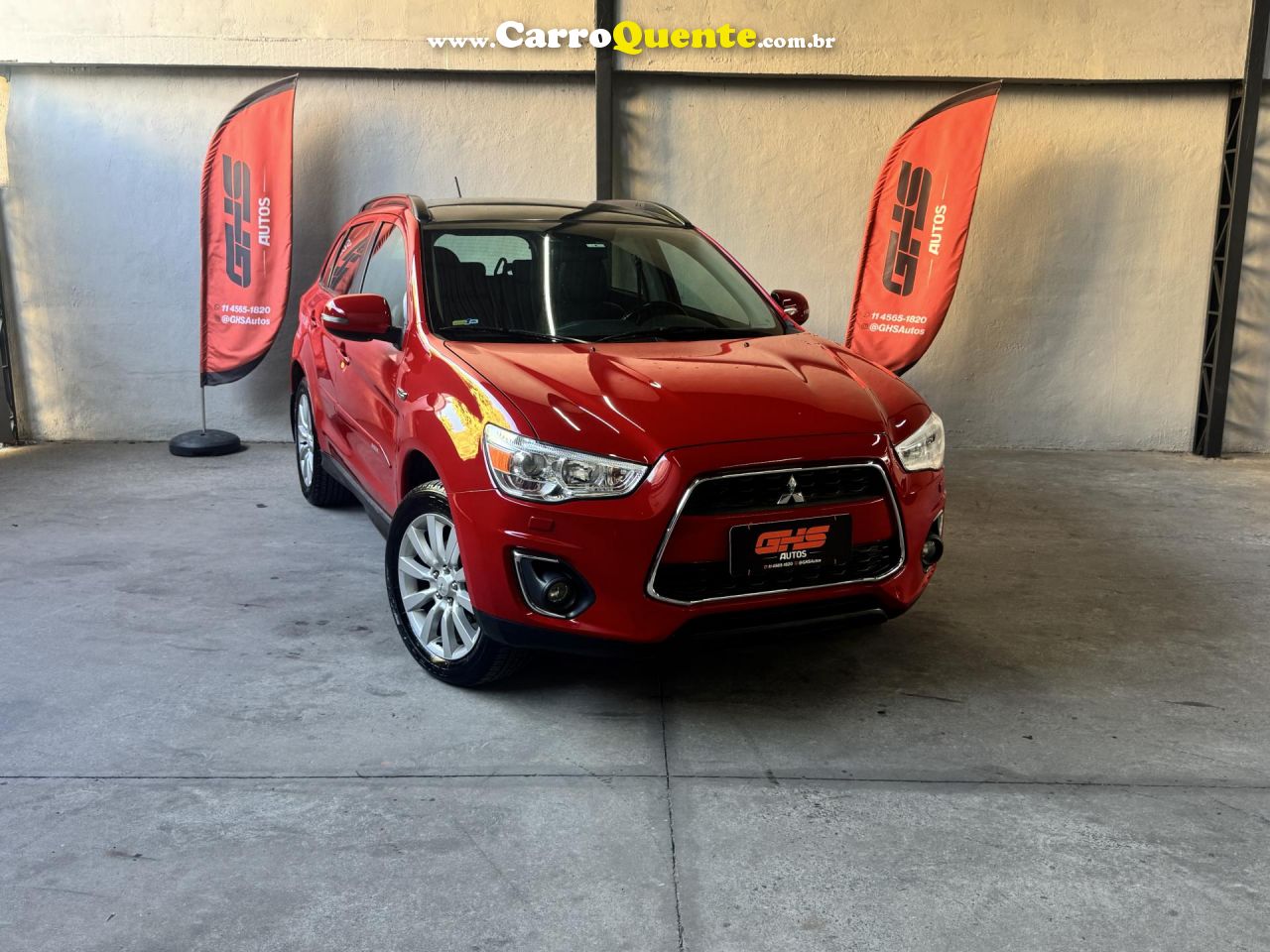 MITSUBISHI   ASX 2.0 16V 4X4 160CV AUT.   VERMELHO 2015 2.0 GASOLINA - Loja