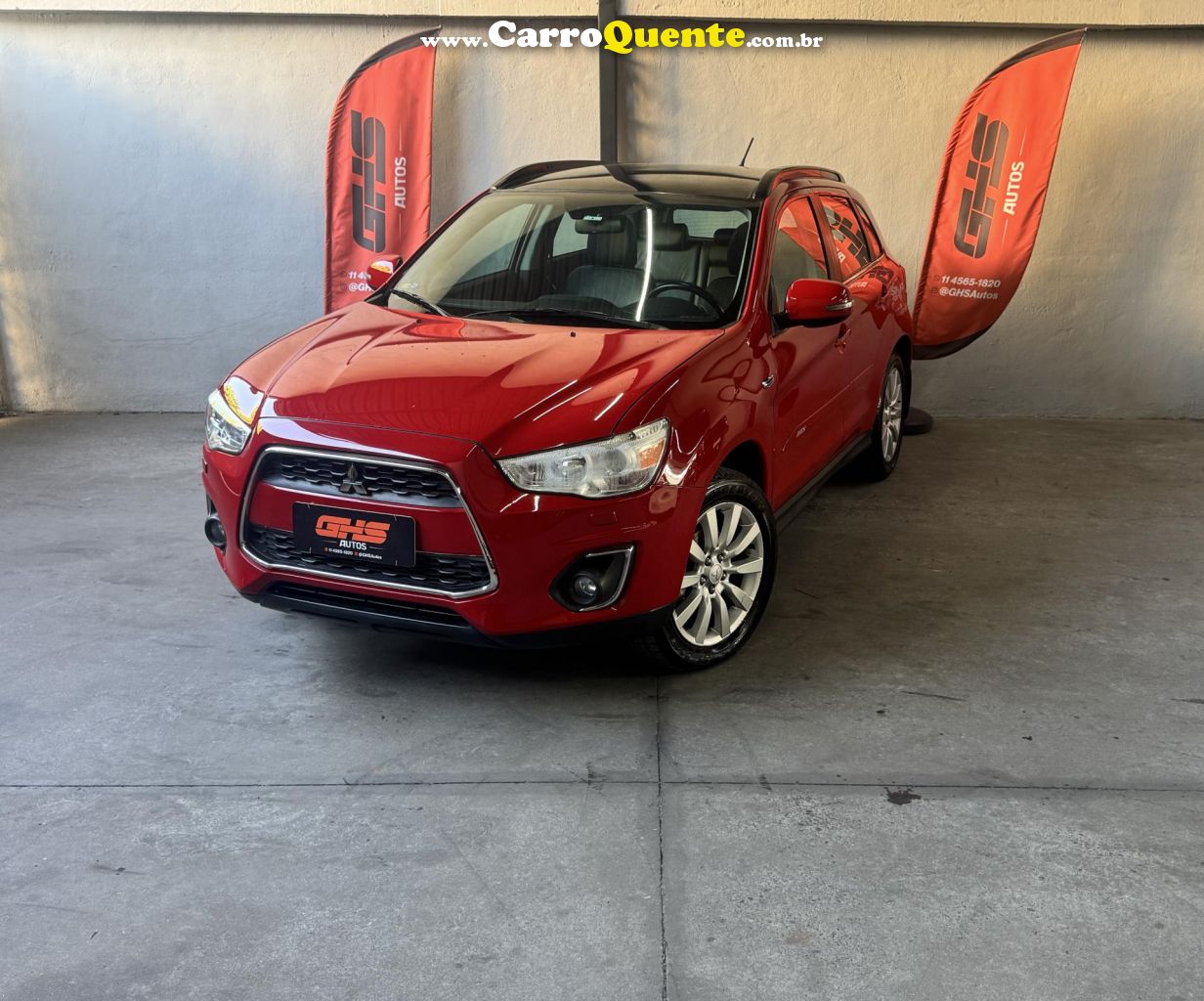 MITSUBISHI   ASX 2.0 16V 4X4 160CV AUT.   VERMELHO 2015 2.0 GASOLINA - Loja