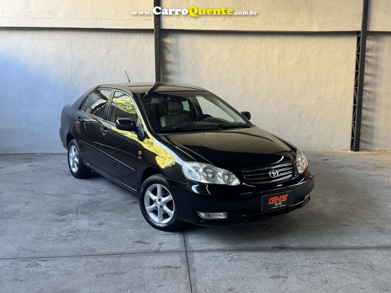 TOYOTA   COROLLA XEI 1.81.8 FLEX 16V AUT.   PRETO 2004 1.8 FLEX - Loja