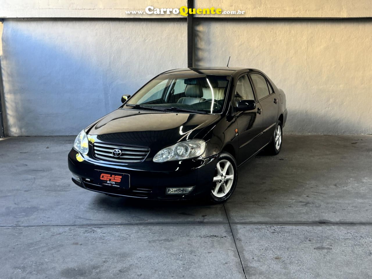 TOYOTA   COROLLA XEI 1.81.8 FLEX 16V AUT.   PRETO 2004 1.8 FLEX - Loja