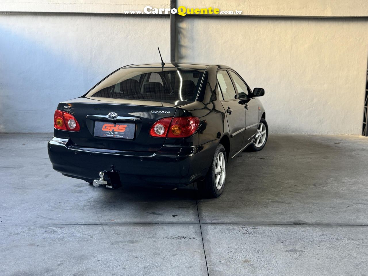 TOYOTA   COROLLA XEI 1.81.8 FLEX 16V AUT.   PRETO 2004 1.8 FLEX - Loja
