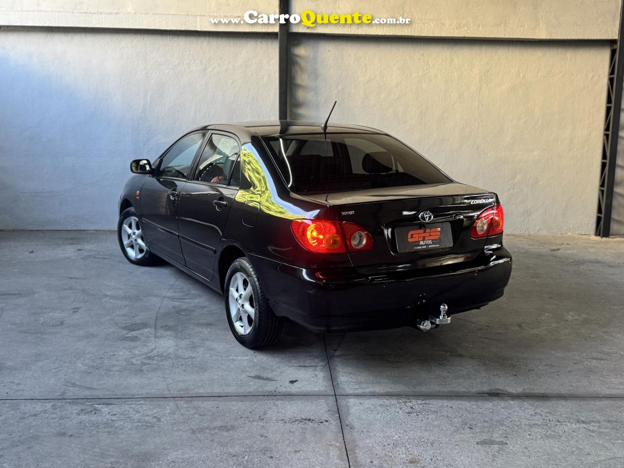 TOYOTA   COROLLA XEI 1.81.8 FLEX 16V AUT.   PRETO 2004 1.8 FLEX - Loja