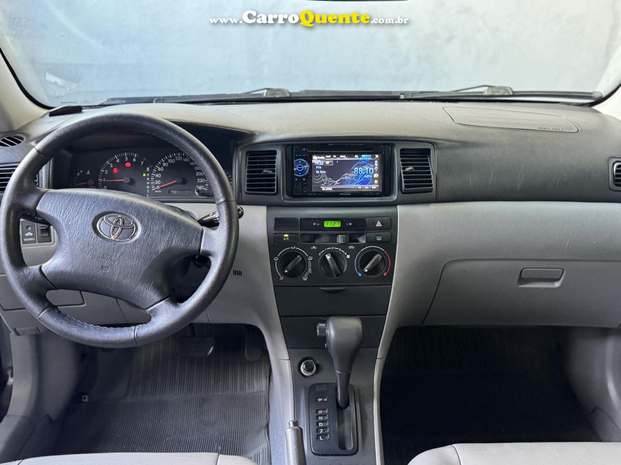 TOYOTA   COROLLA XEI 1.81.8 FLEX 16V AUT.   PRETO 2004 1.8 FLEX - Loja