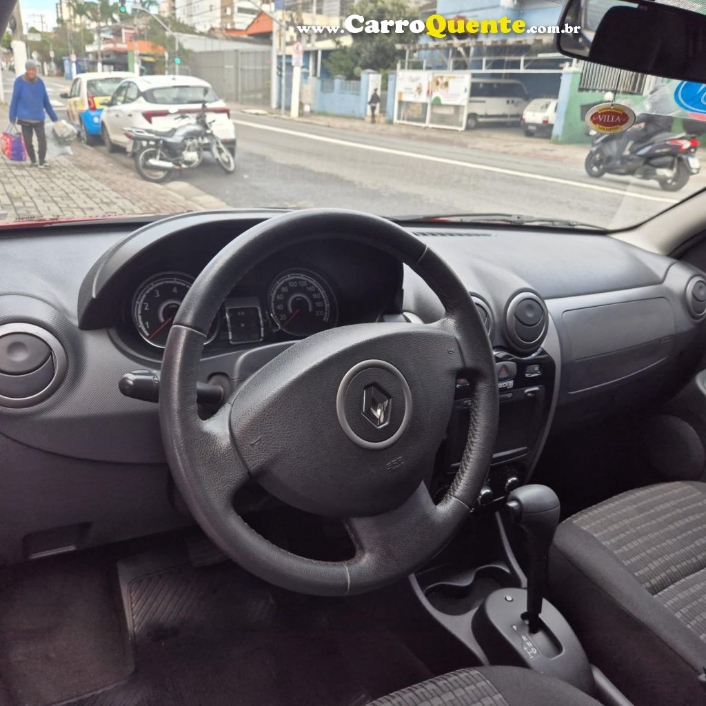 RENAULT   SANDERO PRIVILÈGE HI-FLEX 1.6 16V 5P AUT   VERMELHO 2013 1.6 FLEX - Loja