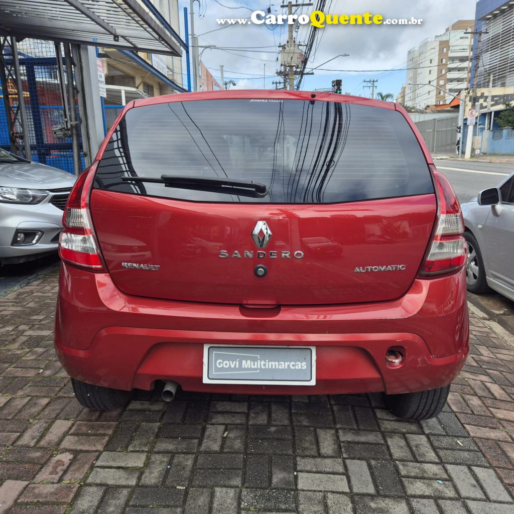 RENAULT   SANDERO PRIVILÈGE HI-FLEX 1.6 16V 5P AUT   VERMELHO 2013 1.6 FLEX - Loja