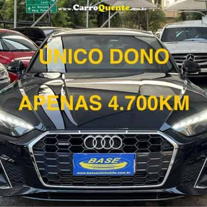 AUDI   A5 SPORTB. S LINE 2.0 TFSI QUATT. (HÍB.)   PRETO 2024 2.0 TFSI GASOLINA