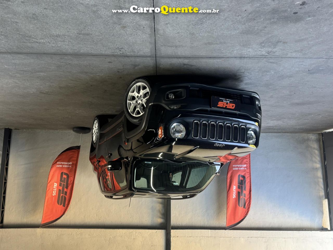 JEEP   RENEGADE LONGITUDE 1.8 4X2 FLEX 16V AUT.   PRETO 2014 1.8 FLEX - Loja