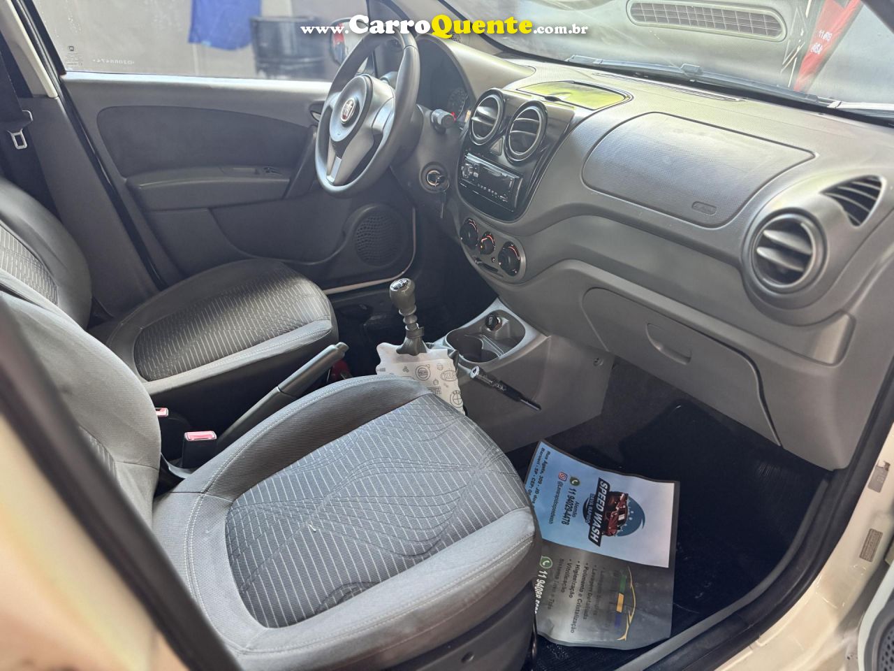 FIAT   PALIO ATTRA.ITÁLIA 1.4 EVO F.FLEX 8V 5P   BRANCO 2013 1.4 GASOLINA - Loja