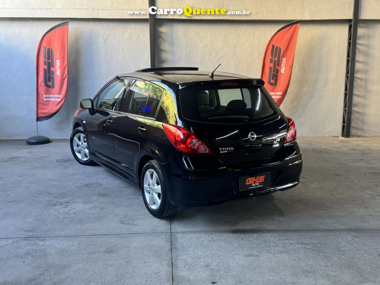 NISSAN   TIIDA SL 1.81.8 FLEX 16V AUT.   PRETO 2012 1.8 FLEX - Loja