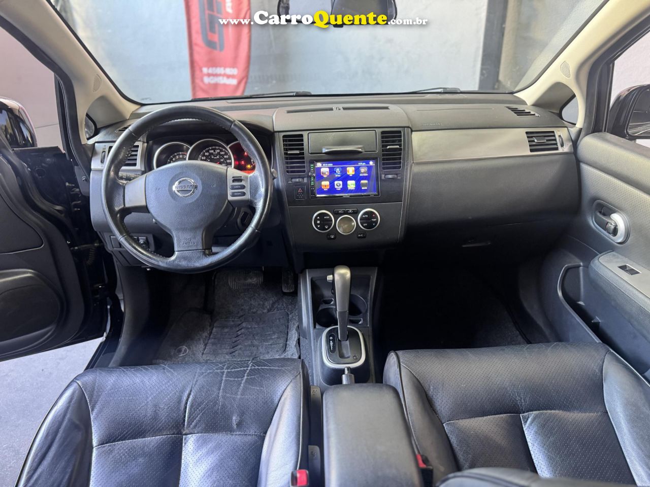 NISSAN   TIIDA SL 1.81.8 FLEX 16V AUT.   PRETO 2012 1.8 FLEX - Loja