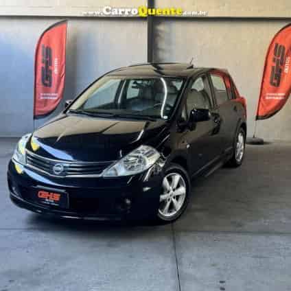 NISSAN   TIIDA SL 1.81.8 FLEX 16V AUT.   PRETO 2012 1.8 FLEX