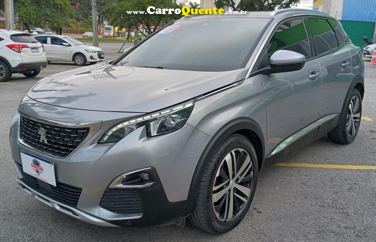 PEUGEOT   3008 GRIFFE 1.6 TURBO 16V 5P AUT.   PRATA 2018 1.6 GASOLINA - Loja