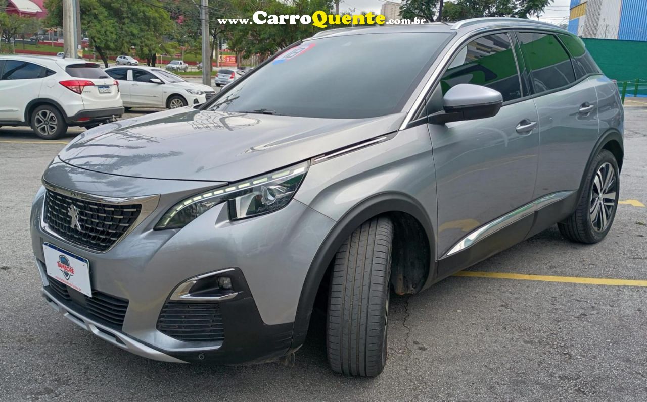 PEUGEOT   3008 GRIFFE 1.6 TURBO 16V 5P AUT.   PRATA 2018 1.6 GASOLINA - Loja