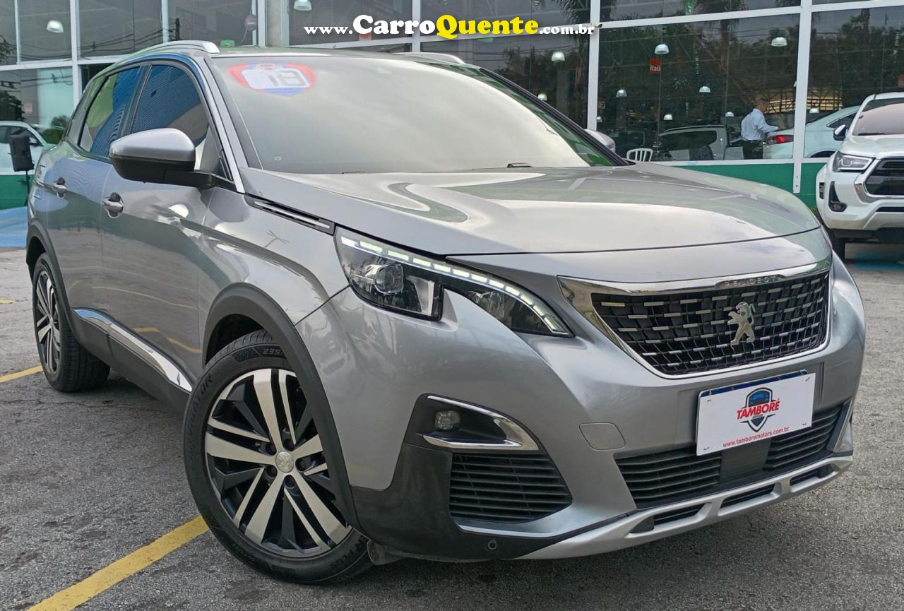 PEUGEOT   3008 GRIFFE 1.6 TURBO 16V 5P AUT.   PRATA 2018 1.6 GASOLINA - Loja