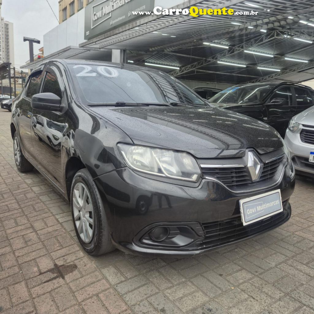 RENAULT   LOGAN AUTHENTIQUE FLEX 1.0 12V 4P   PRETO 2020 1.0 FLEX - Loja