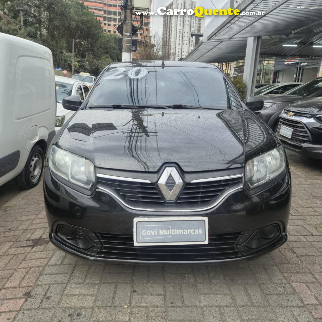 RENAULT   LOGAN AUTHENTIQUE FLEX 1.0 12V 4P   PRETO 2020 1.0 FLEX - Loja