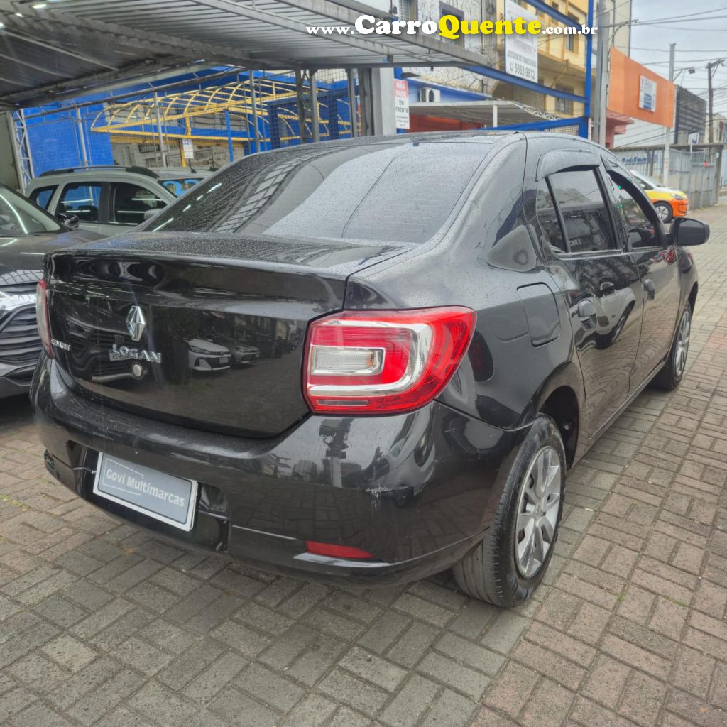 RENAULT   LOGAN AUTHENTIQUE FLEX 1.0 12V 4P   PRETO 2020 1.0 FLEX - Loja