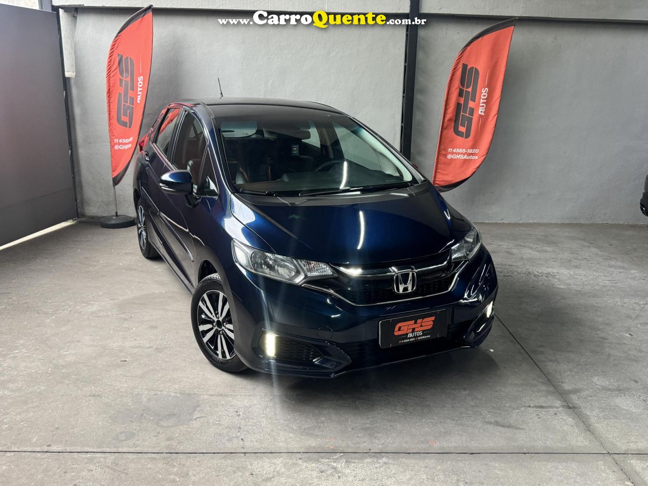 HONDA   FIT PERSONAL 1.5 FLEXONE 16V 5P AUT.   AZUL 2019 1.5 GASOLINA - Loja