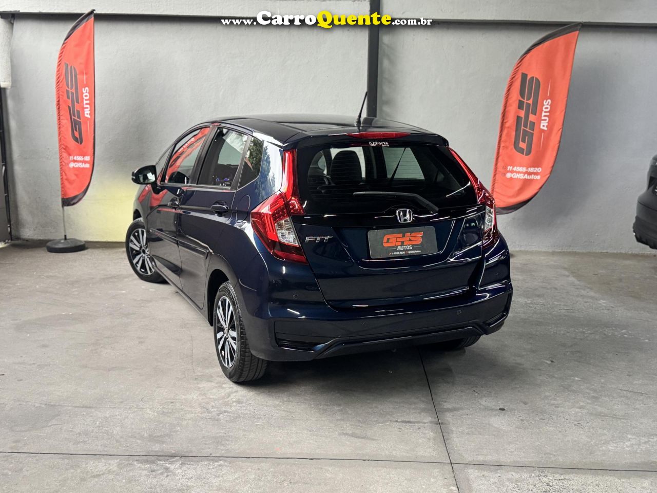 HONDA   FIT PERSONAL 1.5 FLEXONE 16V 5P AUT.   AZUL 2019 1.5 GASOLINA - Loja