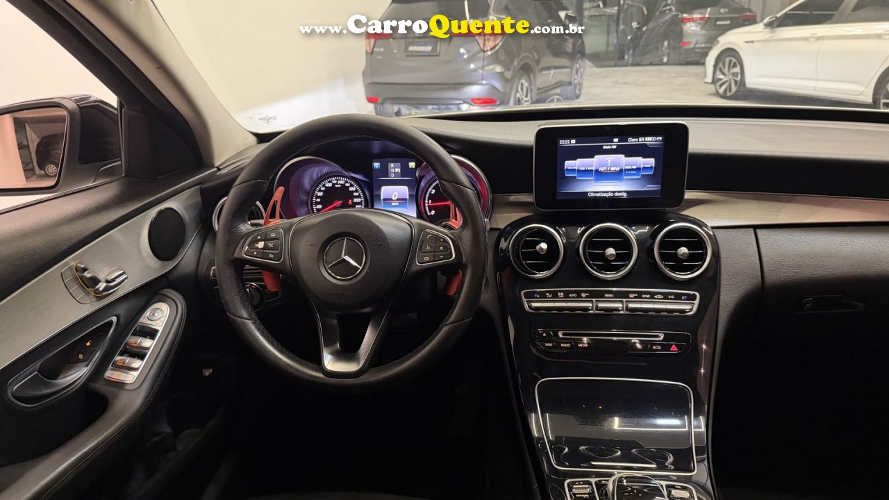 MERCEDES-BENZ   C-200 AVANTGARDE 2.0 TB 16V 184CV AUT.   BRANCO 2017 2.0 GASOLINA - Loja
