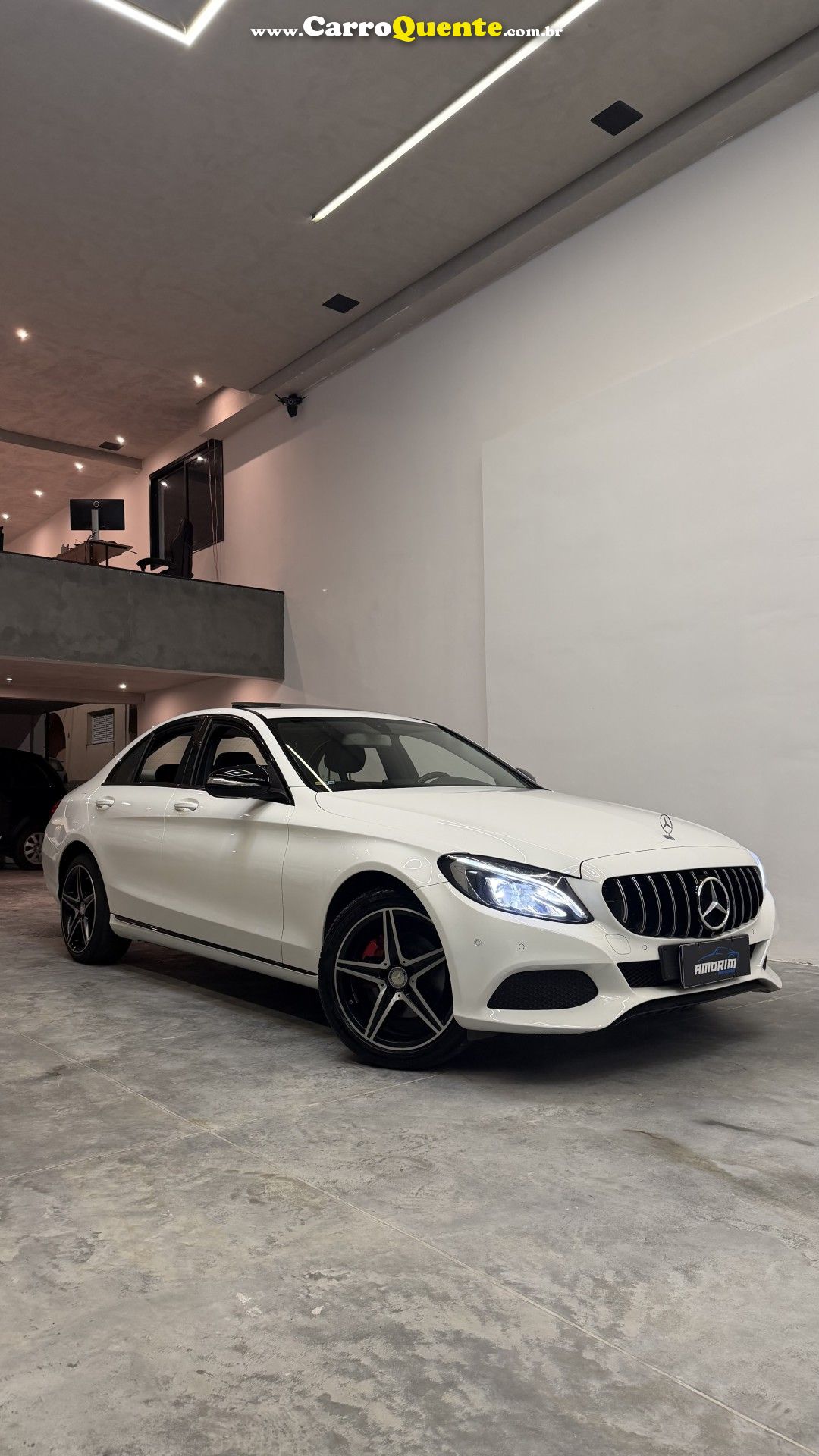 MERCEDES-BENZ   C-200 AVANTGARDE 2.0 TB 16V 184CV AUT.   BRANCO 2017 2.0 GASOLINA - Loja
