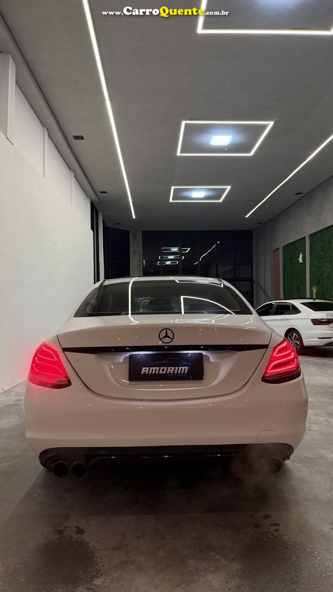 MERCEDES-BENZ   C-200 AVANTGARDE 2.0 TB 16V 184CV AUT.   BRANCO 2017 2.0 GASOLINA - Loja