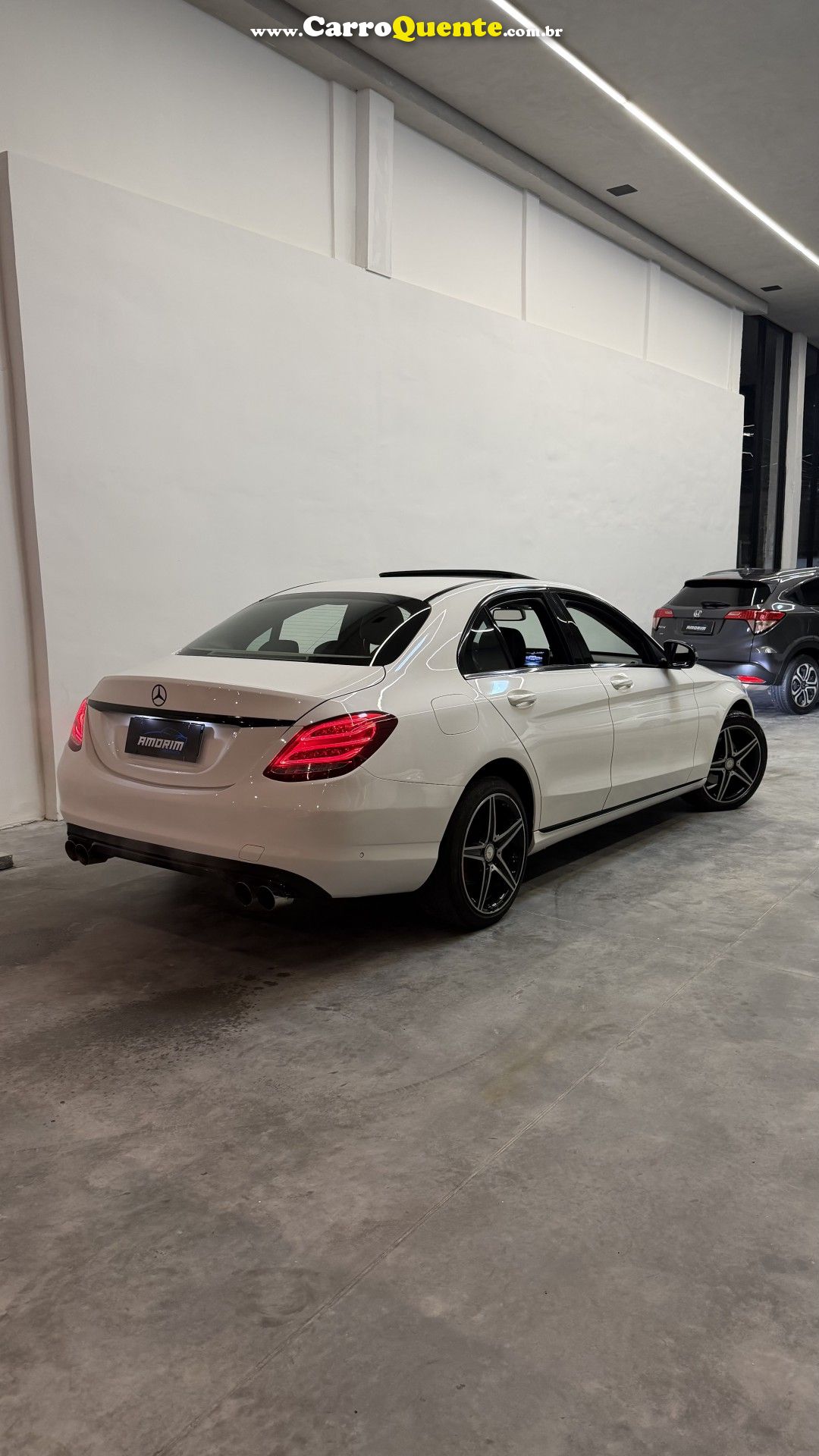 MERCEDES-BENZ   C-200 AVANTGARDE 2.0 TB 16V 184CV AUT.   BRANCO 2017 2.0 GASOLINA - Loja