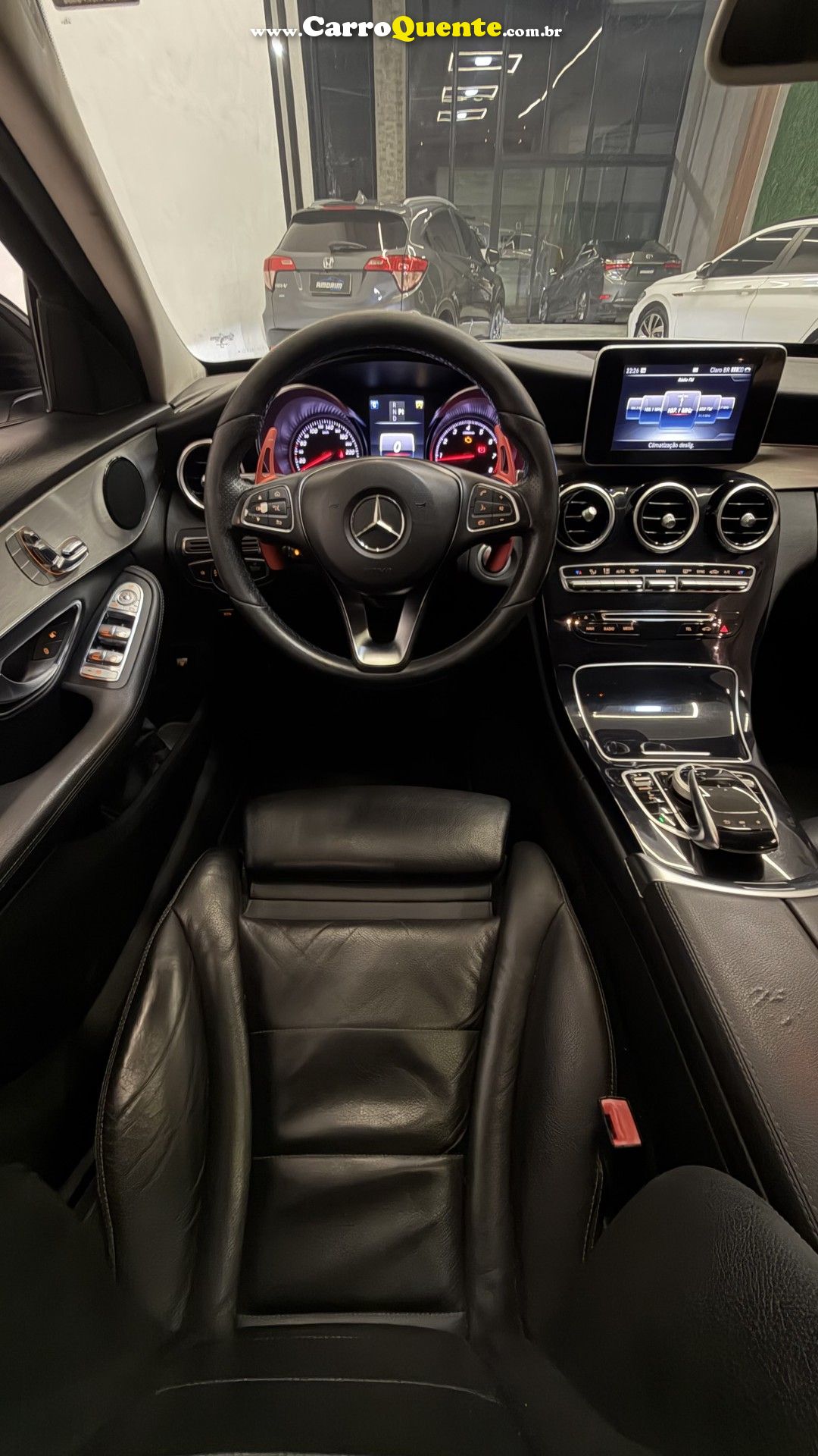 MERCEDES-BENZ   C-200 AVANTGARDE 2.0 TB 16V 184CV AUT.   BRANCO 2017 2.0 GASOLINA - Loja