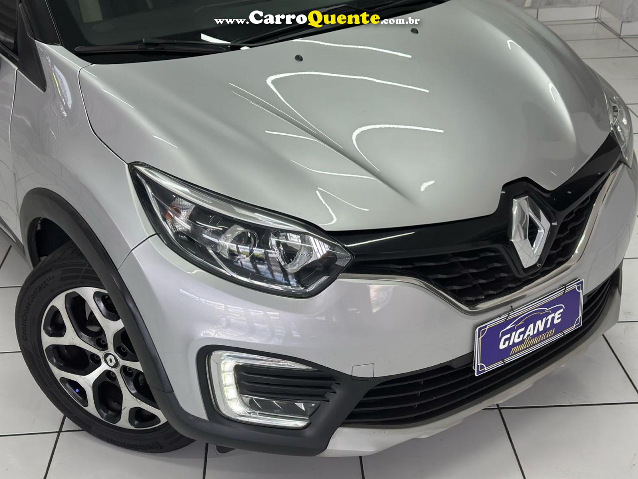 RENAULT   CAPTUR INTENSE 1.6 16V FLEX 5P AUT.   PRATA 2021 1.6 FLEX - Loja