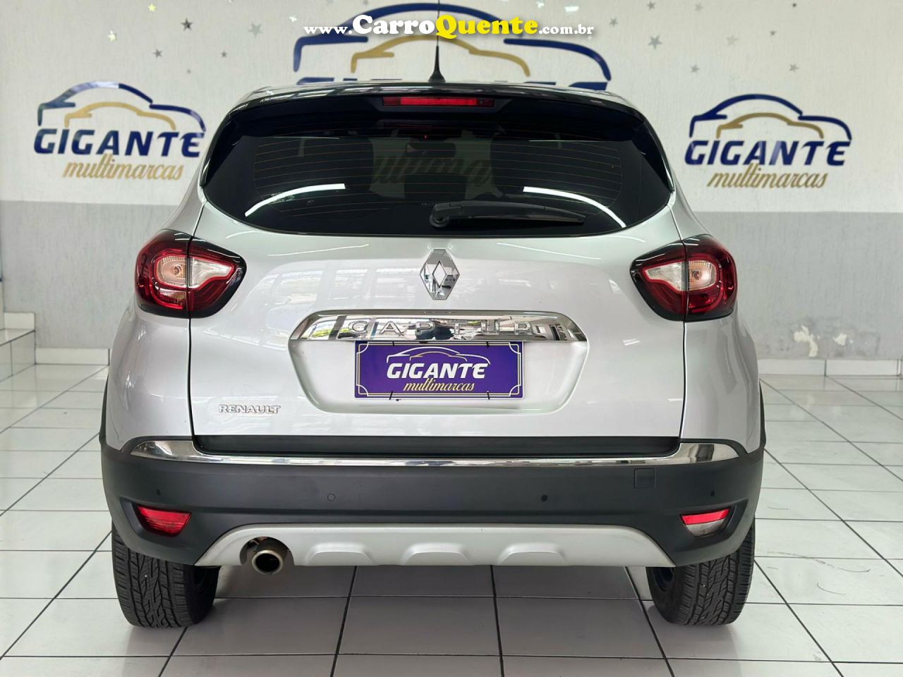RENAULT   CAPTUR INTENSE 1.6 16V FLEX 5P AUT.   PRATA 2021 1.6 FLEX - Loja