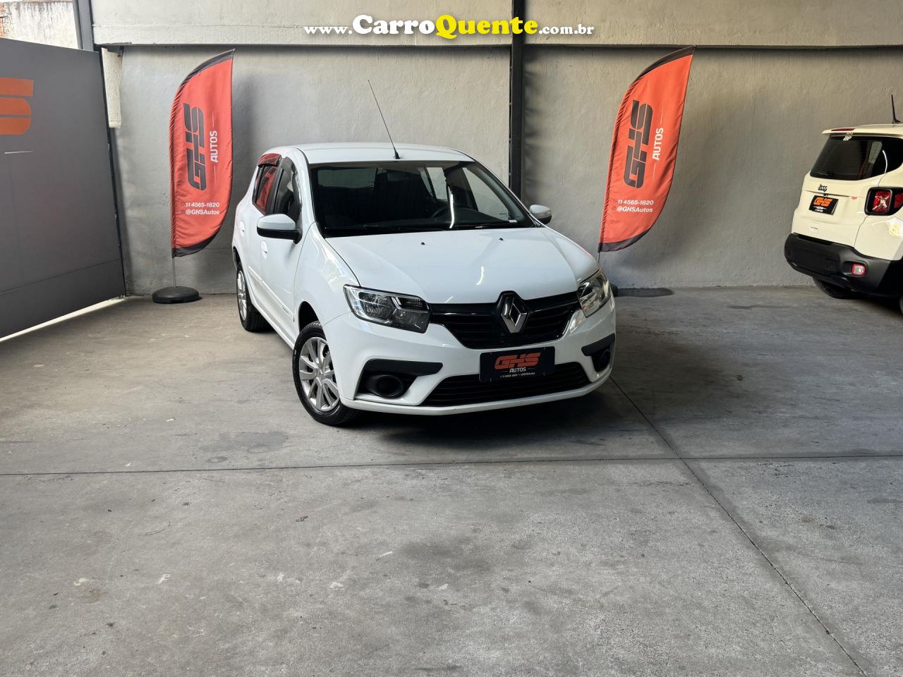 RENAULT   SANDERO LIFE FLEX 1.0 12V 5P MEC.   BRANCO 2021 1.0 FLEX - Loja