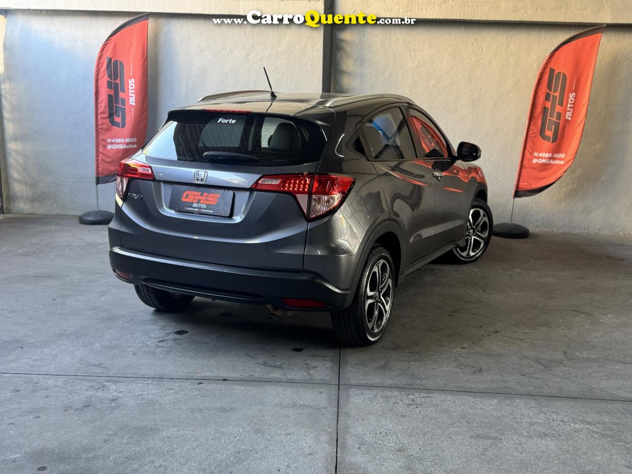 HONDA   HR-V EXL 1.8 FLEXONE 16V 5P AUT.   PRATA 2018 1.8 GASOLINA - Loja