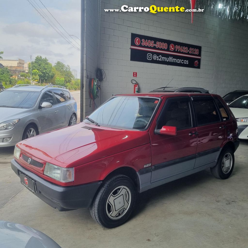 FIAT   UNO 1.6 MPI 2P E 4P   VERMELHO 1996 1.6 GASOLINA - Loja