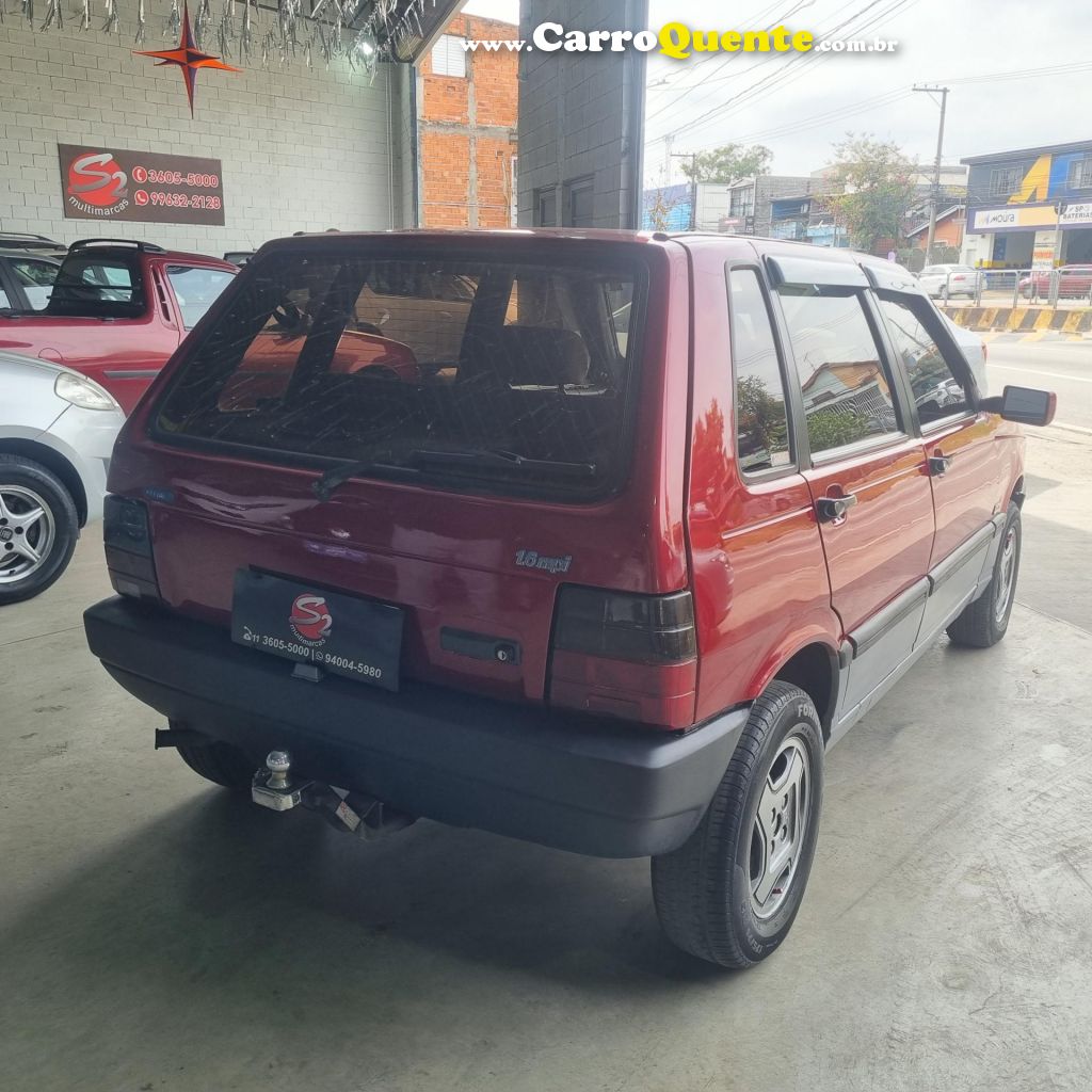FIAT   UNO 1.6 MPI 2P E 4P   VERMELHO 1996 1.6 GASOLINA - Loja