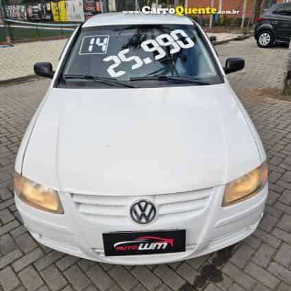 VOLKSWAGEN   GOL (NOVO) 1.0 MI TOTAL FLEX 8V 4P   BRANCO 2014 1.0 FLEX