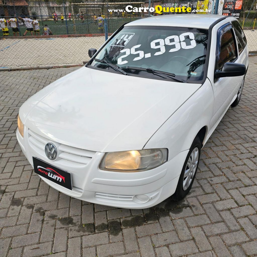 VOLKSWAGEN   GOL (NOVO) 1.0 MI TOTAL FLEX 8V 4P   BRANCO 2014 1.0 FLEX - Loja