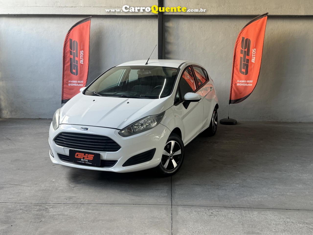 FORD   FIESTA 1.5 16V FLEX MEC. 5P   BRANCO 2014 1.5 FLEX - Loja