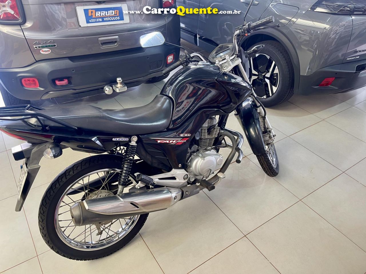 HONDA   CG 150 FAN ESDI 150 FAN ESDI FLEX   PRETO 2014 150CC FLEX - Loja