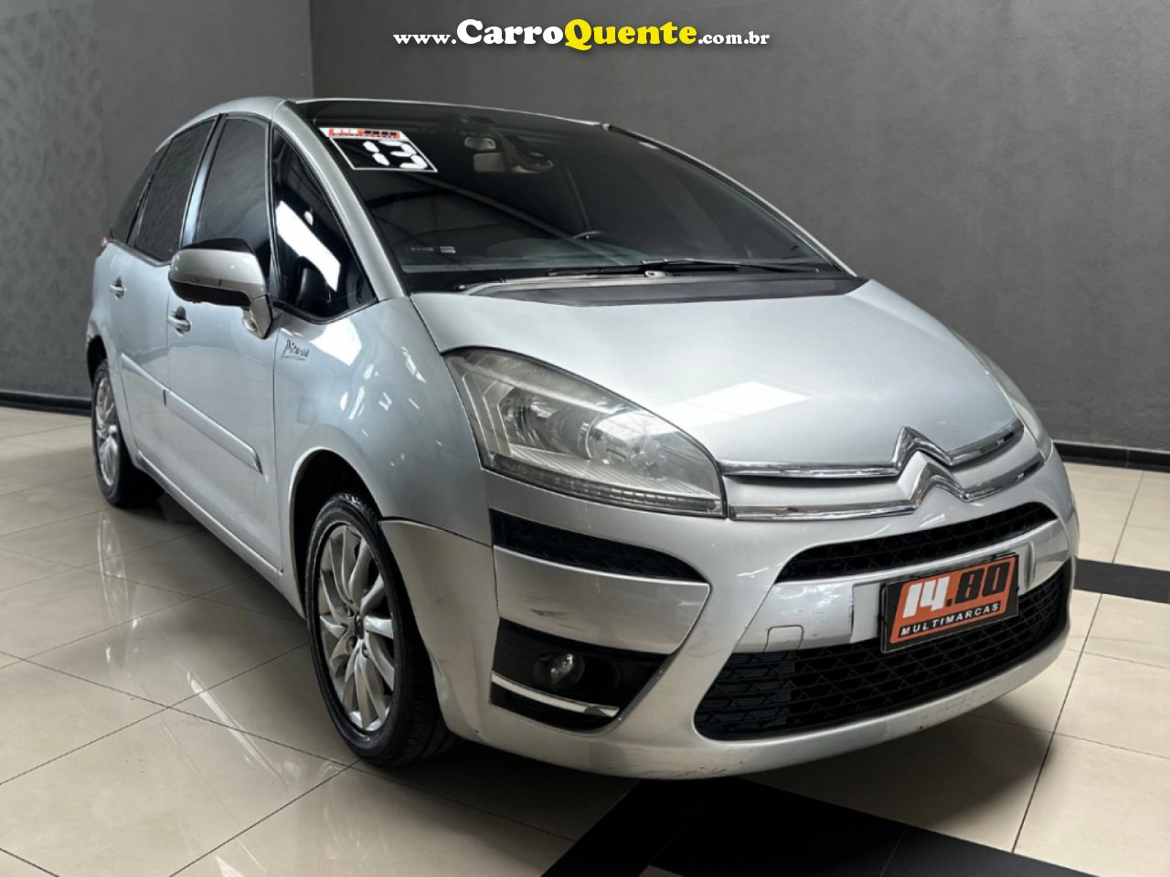 CITROËN   GRAND C4 PICASSO 2.0 16V 143CV AUT   PRATA 2014 2.0 GASOLINA - Loja
