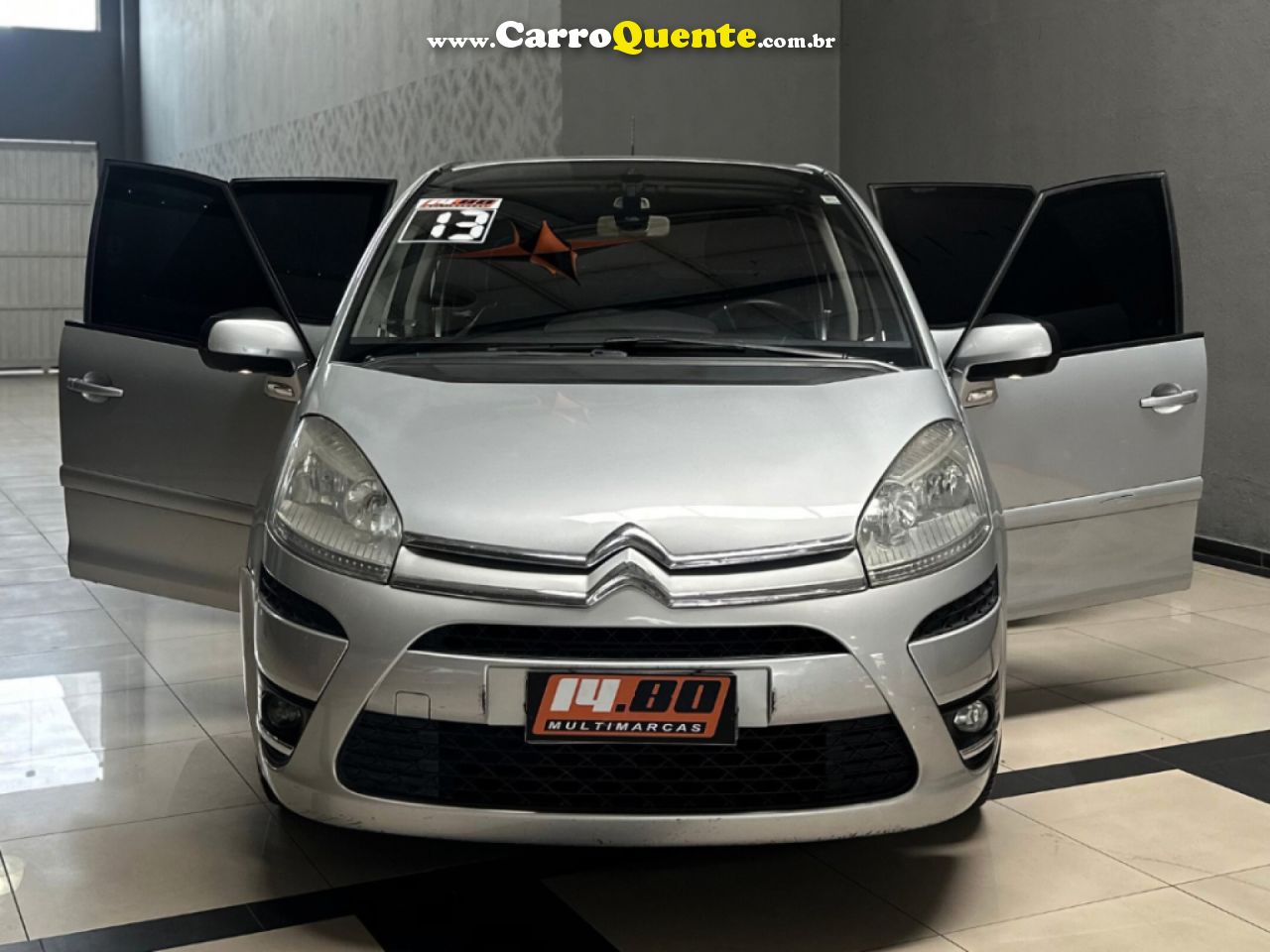 CITROËN   GRAND C4 PICASSO 2.0 16V 143CV AUT   PRATA 2014 2.0 GASOLINA - Loja